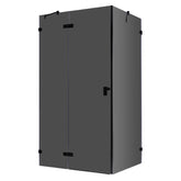 AWT Duschabtrennung LAS1200-B schwarz 120x90 links